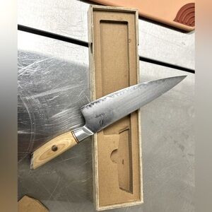 8.5'' Chef Knife 3-Layer Composite Steel 10Vegetable Cutting Tools Handmade Box